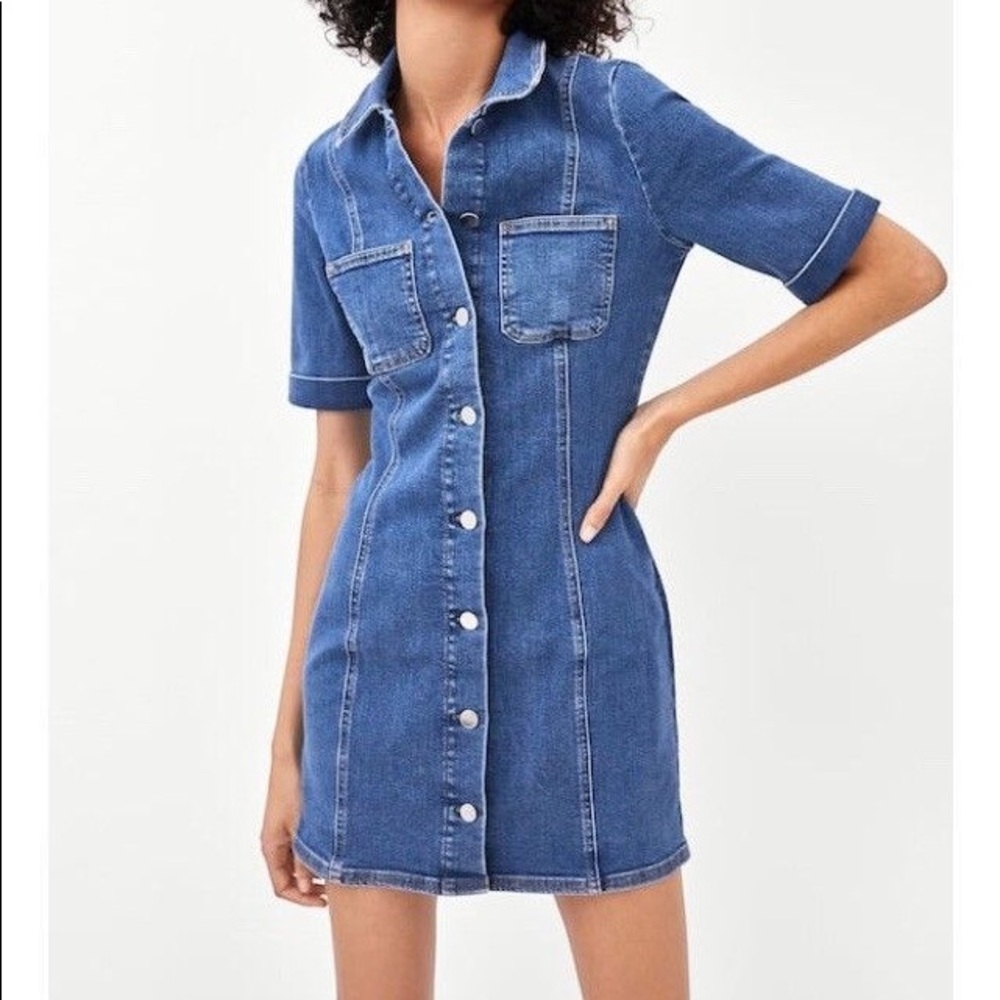 Zara TRF range denim dress